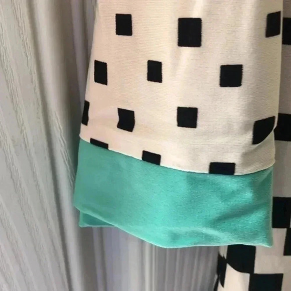 Dress size 16 plus size black, white with robin’s egg blue accents - Picture 3 of 10